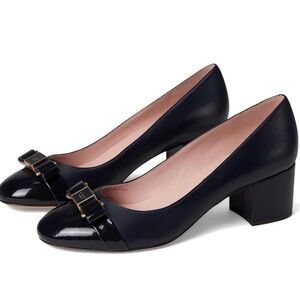 Kate Spade Black Bow Block Heels
